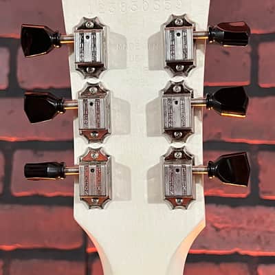 2013 Gibson LPJ Les Paul Electric Guitar - Transparent Whitewash Finish. w/ Gig Bag image 11