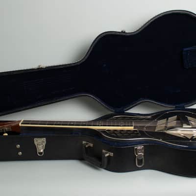 National  Style 1 Tricone Squareneck Resophonic Guitar (1931), ser. #2376, black tolex hard shell case. image 10