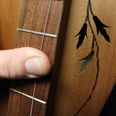 Cedar Creek Dulcimers MOUNTAIN DULCIMER W/ BIRDS 2012 - WALNUT STAIN image 4