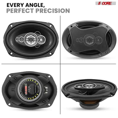 5Core 6x9 Car Speaker 800W Pair 4Ohm 4 Way Coaxial Speaker Audio w Super Tweeter Universal Fit image 9