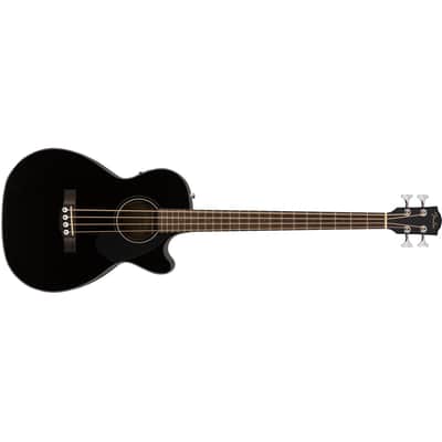 Fender CB-60SCE Acoustic Bass - Walnut Fingerboard, Black image 7