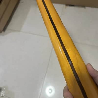 Maple Wood Guitar Telecaster Tele Style Neck, Rosewood 22 Frets Fingerboard, Tree of Life Inlay image 4