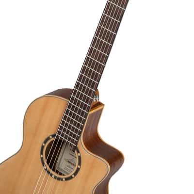 Ortega RCE125-3/4 Family Series Spruce Top Mahogany Neck 3/4 Size Nylon 6-String Classical Acoustic Guitar w/Gig Bag image 8