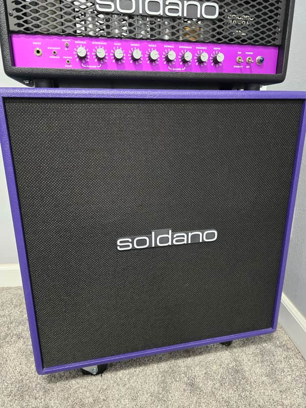 Soldano 412 Angled 240-Watt 4x12" Slant Guitar Speaker Cabinet 2020s - Black image 1