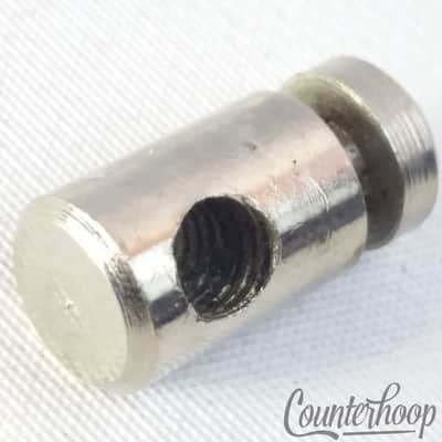 Nickel Muffler Tensioner Rod Nut Cylindrical+Ring-DivetThreaded Vintage USA image 2