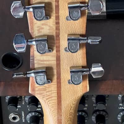 Antoniotsai SG type guitar 2000's - a very well made very ornate SG w/crazy Quilted Maple & Abalone w/a set of 70's DiMarzio PAF's. image 7