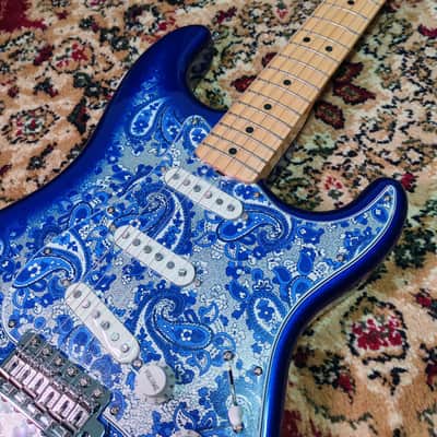 *NEW IN BOX* 2025 Fender Japan Limited Edition Indigo Paisley Stratocaster, Fender Flagship Tokyo Store Exclusive Color, MIJ JD25 image 7