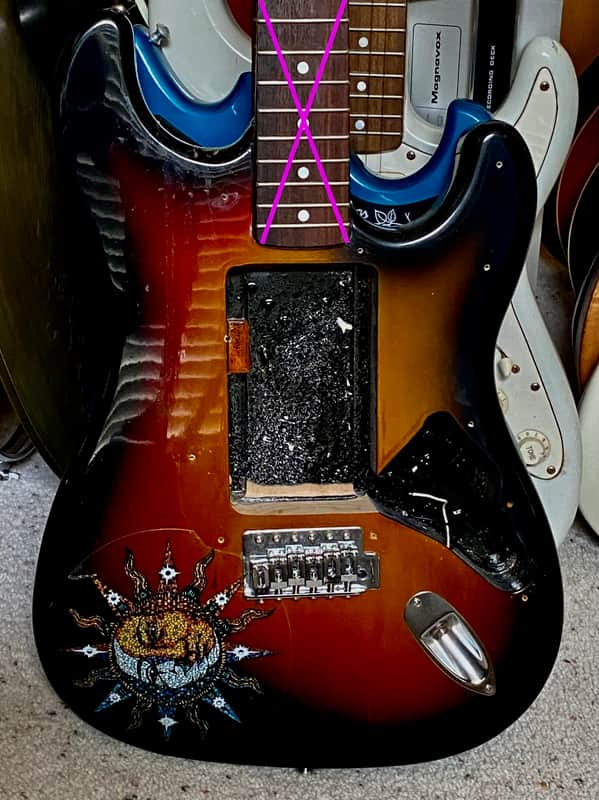 1990's Cort Strat Style Guitar Body / No Neck Included image 1