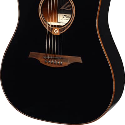 LAG T118DCE-BLK Dreadnought Cutaway Acoustic Electric Black image 2