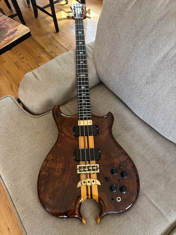 Alembic 20th Anniversary AM 4 string Bass guitar Omega Burl Walnut image 1