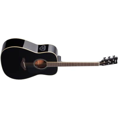 Yamaha FG-TA TransAcoustic Dreadnought Acoustic-Electric Guitar w/ Chorus and Reverb - Black image 4