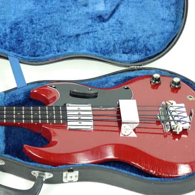 1965 Gibson EB-0 - Cardinal Red image 14