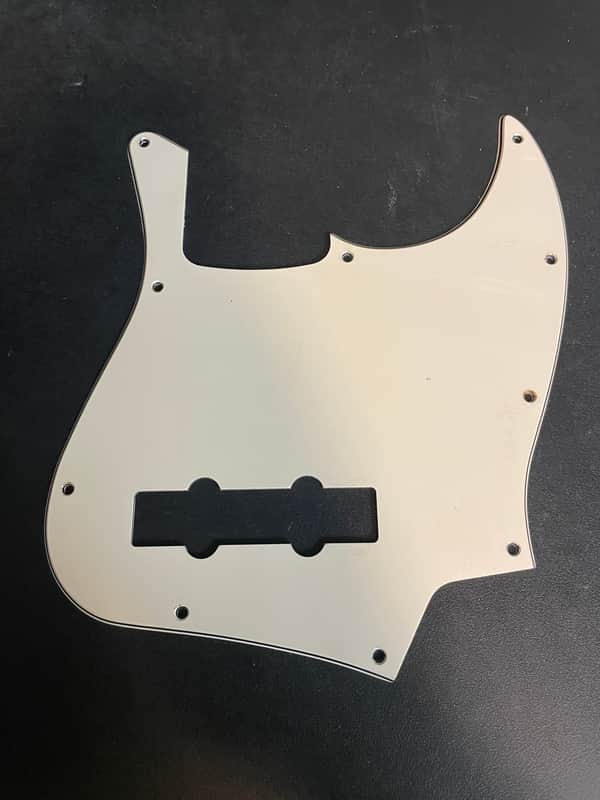 White Fender MIJ Jazz Bass Pickguard image 1