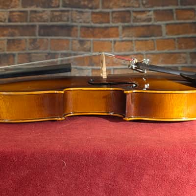 Vintage 1970s MIJ Kiso Suzuki Copy of Antonius Stradivarius 3/4 Violin Natural w/ OHSC & Bow image 9