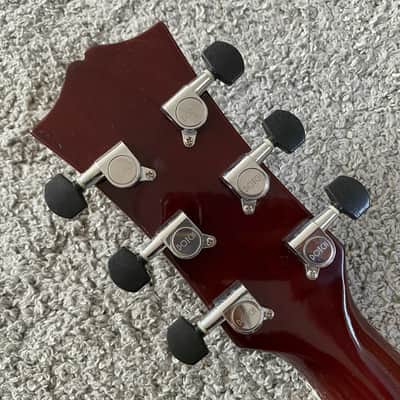 Caraya 40 Inch Acoustic Guitar in Sunburst, Tiger Maple Top, Rosewood Fingerboard image 14