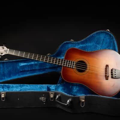 1994 K. Yairi YB-1B - Dark Brown Sunburst | Vintage 4-String Japan Acoustic Bass Pickup | OHSC image 2