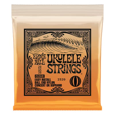 Ernie Ball 2329 Clear Ball End Nylon Concert/Soprano Ukulele Strings image 1