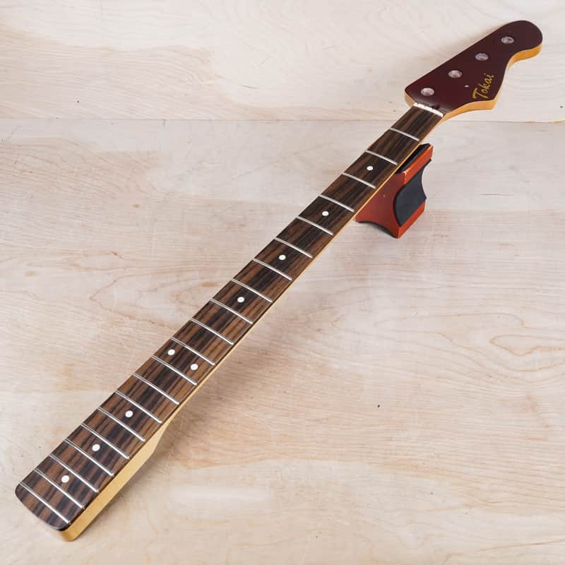 Tokai Jazz Sound AJB90 Bass Neck 2015 Old Candy Apple Red OCR Matching Headstock Rosewood Fretboard Made in Japan MIJ image 1