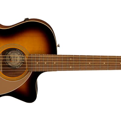Mint Fender Newporter Player Auditorium Size Acoustic Electric Guitar, Sunburst image 3