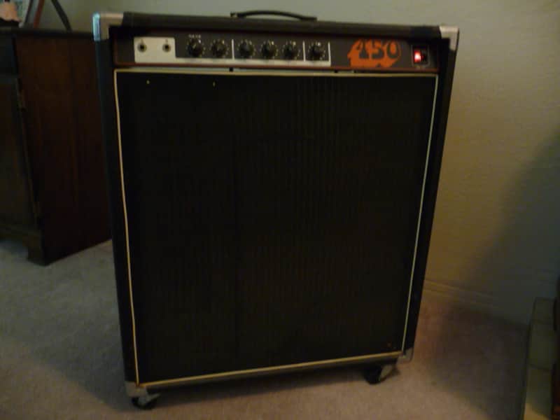 Unicord S450 Bass Guitar Amplifier, Solid State, 15" Speaker, Vintage 1970's, 90 watts image 1