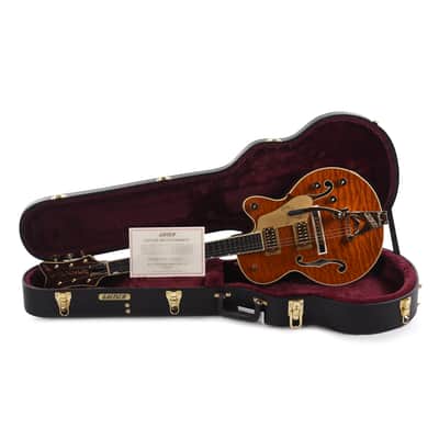 Gretsch Limited Edition Falcon Center Block Jr. with Bigsby Quilted Maple Roundup Orange (Serial #JT25010054) image 9