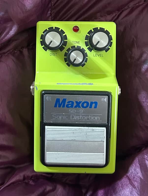 Maxon SD-9 Sonic Distortion 2010s - Neon Green image 1