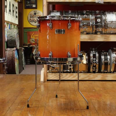 1990s Ayotte Custom Maple Sunburst Drum Kit 14x20 14x14 8x12 5.5x14 image 7