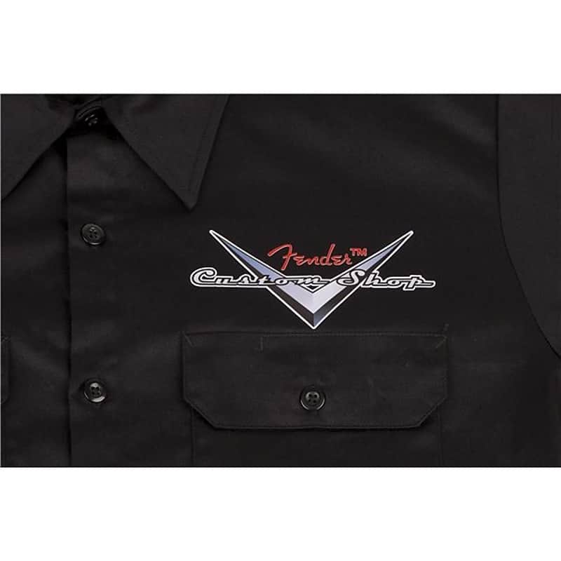 Fender Custom Shop Workshirt, Black, M 2016 image 3