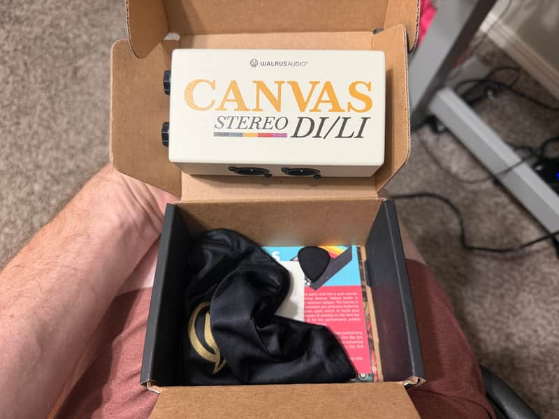 Walrus Audio Harvest Series Canvas Stereo Dual Line Isolator Direct Box 2022 - Present - Black w/ Rainbow Graphic image 1