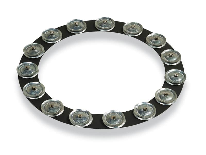 Latin Percussion LP3814BGA 14-Inch Tambo-Ring - Black Sand with Galvanized Steel Jingles image 1