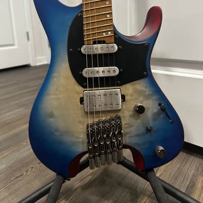 Ibanez QX54QM-BSM Quest Standard 2021 - Present - Blue Sphere Burst Matte image 3