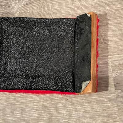 Vintage 1960’s 2 Tone Guitar Case Black / Cream Tweed w Red Interior Harmony Stratotone Danelectro Silvertone Regal Kay Gibson Gretsch Mosrite Burns image 9