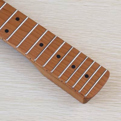 Canada Roasted Maple Strat Guitar Neck,22-Fret image 5