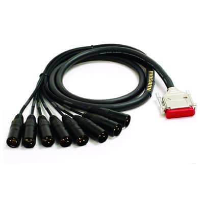 Mogami Gold DB25 to XLRM Analog Multi-Channel Audio Cable Snake - 10' image 1