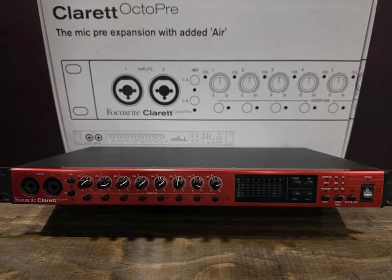 Focusrite Clarett OctoPre 8-Channel Mic Preamp with ADAT I/O 2017 - Present - Red image 1
