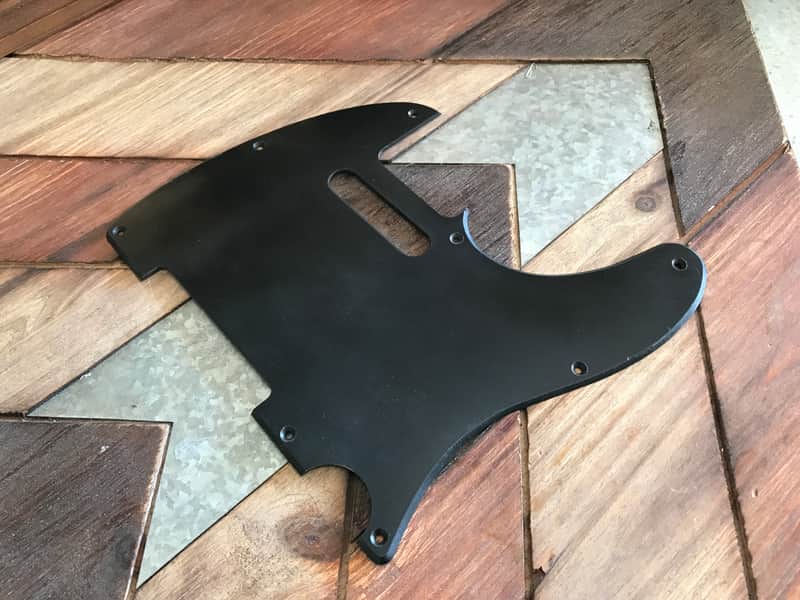 Real Life Relics Black Telecaster® Pickguard 1 Ply 8 Hole Beveled    [PGAD3] image 1