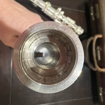 Penzel Mueller Double Wall Silver Clari-Met  Bb Clarinet 1920 - sterling silver image 5