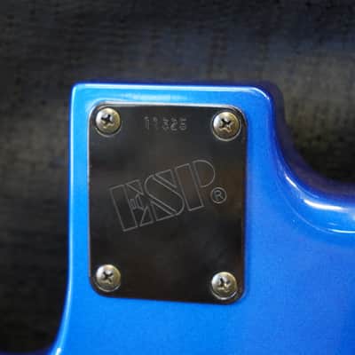 ESP/Japan J-5 Alder Bass Body w/ Pickups - Metallic Blue image 8