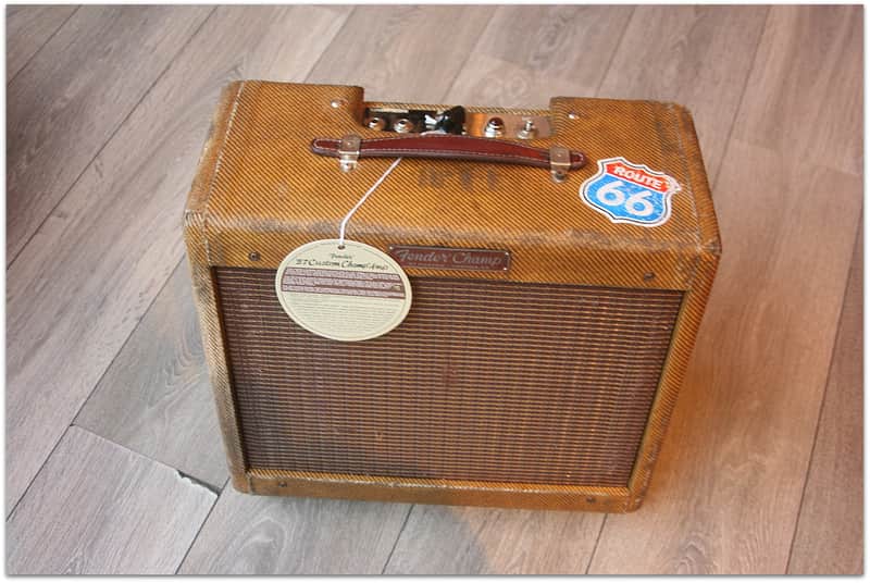 Fender "Custom Shop Master Built 1957 Champ 1x10 Relic Tweed "Auto Shop Jam" (Serial #AB040607) image 1