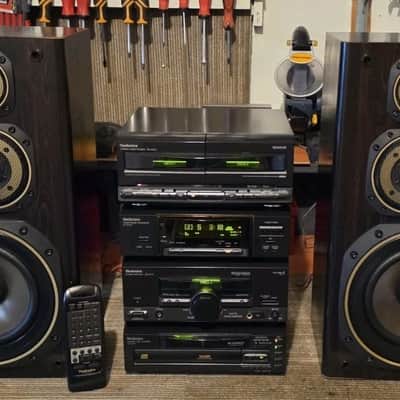 VINTAGE TECHNICS 5CD CHANGER/PHONO/MUSIC STEREO/KENWOOD SYSTEM/MADE IN JAPAN image 8