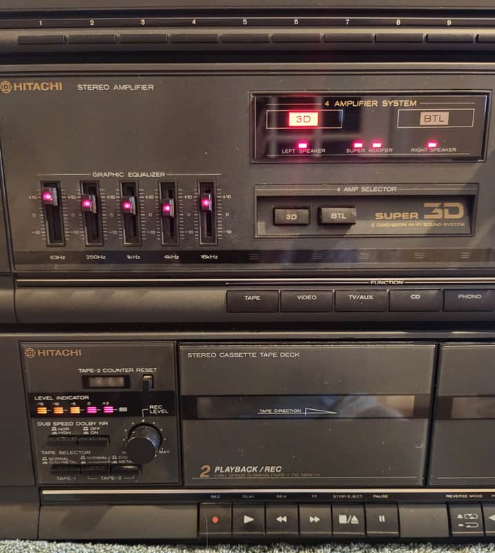 Hitachi Hitachi AM/FM stereo tuner model HRD-MD05 80s image 1