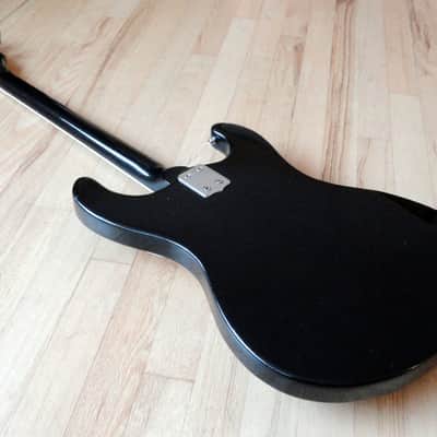 1970s Mosrite Firstman Vintage Electric Bass Guitar Black Mark I Japan Avenger image 12