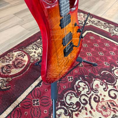Sterling - JP150 Dimarzio w/ Gig Bag (Store Demo)-Blood Orange Burst image 8