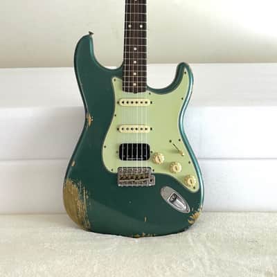 Fender Custom Shop 1962 Stratocaster HSS Heavy Relic Sherwood Green Metallic with Jeff Beck bridge pickup (unplayed) image 2