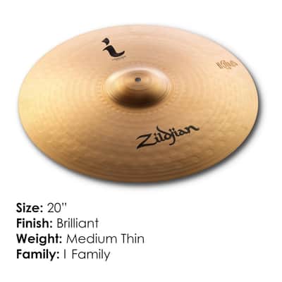 Zildjian I Series 20-inch Crash-Rides Cymbal image 2