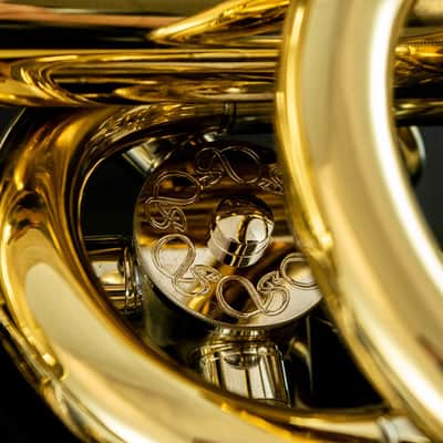 John Packer JP279F Key of F Yellow Brass Brass Body Tuba w/Hard ABS Wheeled Case, Mouthpiece, Valve Oil & Tuning Slide Grease image 7