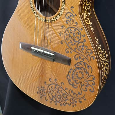 Blueberry Handmade Classical Nylon String Parlor Size Guitar image 5