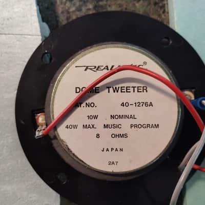 Realistic 40-1276A tweeter in excellent condition - 1980's image 2