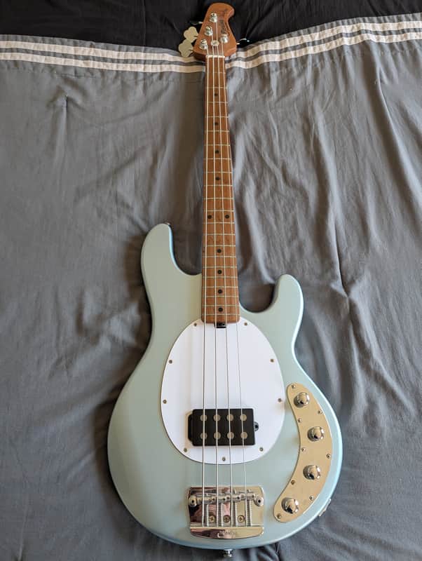 Sterling StingRay Ray34 with Roasted Maple Neck - Daphne Blue H image 1