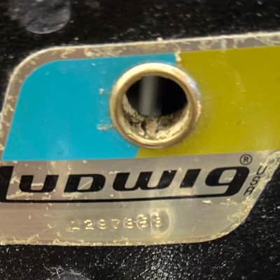 Vintage Ludwig 6 Piece 70s Black Panther Drum Set Shell Kit 26/13/14/15/16/18" image 19